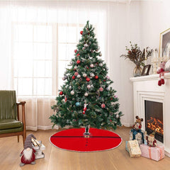 006635 Tapis de base pour arbre de Noël avec motif de robe du Père Noël
