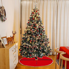 006635 Tapis de base pour arbre de Noël avec motif de robe du Père Noël
