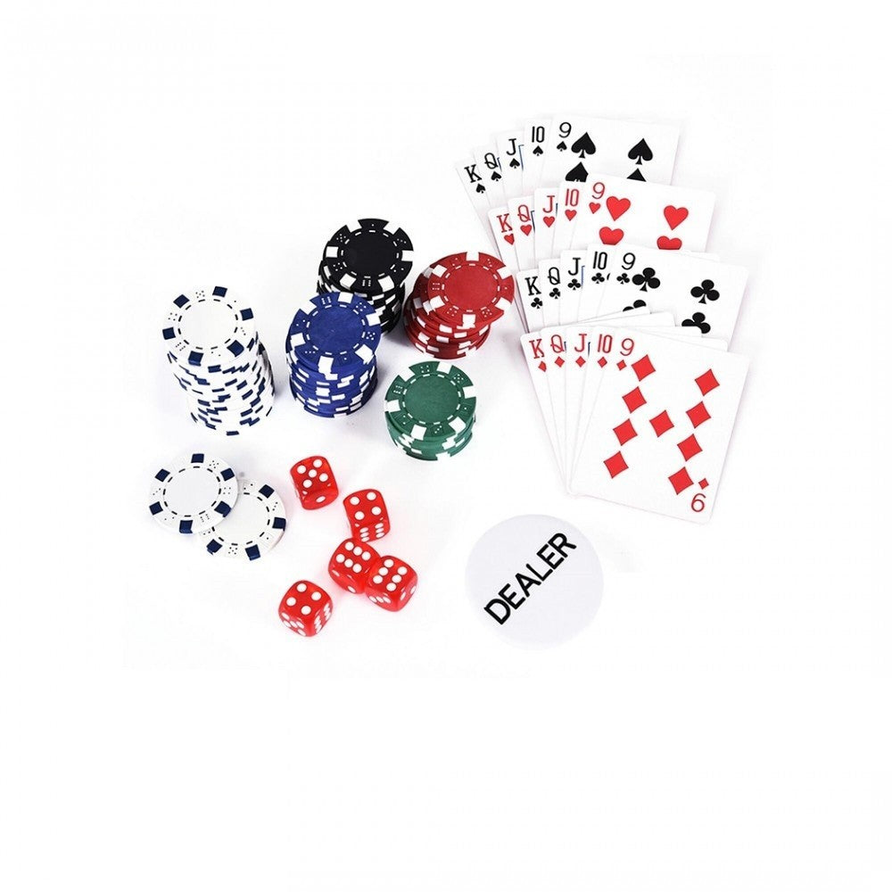Set de poker professionnel 200 jetons avec étui et 2 jeux de cartes de poker