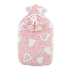 567910 Bouillotte 2L avec doublure en peluche pour la chaleur et la détente