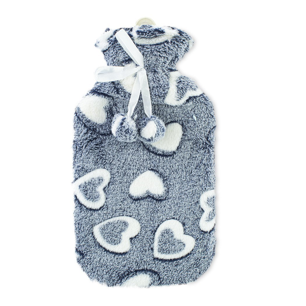 567910 Bouillotte 2L avec doublure en peluche pour la chaleur et la détente