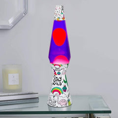 XL1768 Lampe à lave 40cm base Licorne Magma Magma Glitter Colours Modern Design