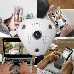 Caméra de surveillance panoramique 3D VR CAM 360 ° Audio Wirless Wifi