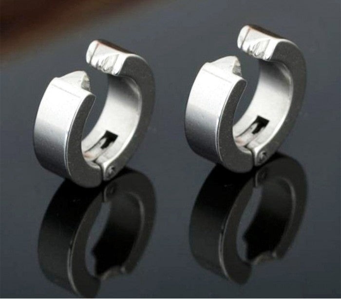 Kit 2 paires de boucles d'oreilles avec clip de fermeture - unisexe