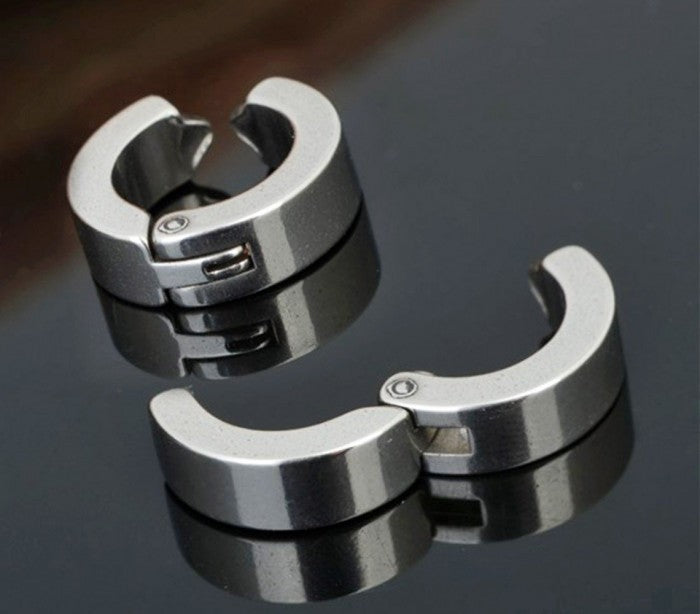 Kit 2 paires de boucles d'oreilles avec clip de fermeture - unisexe