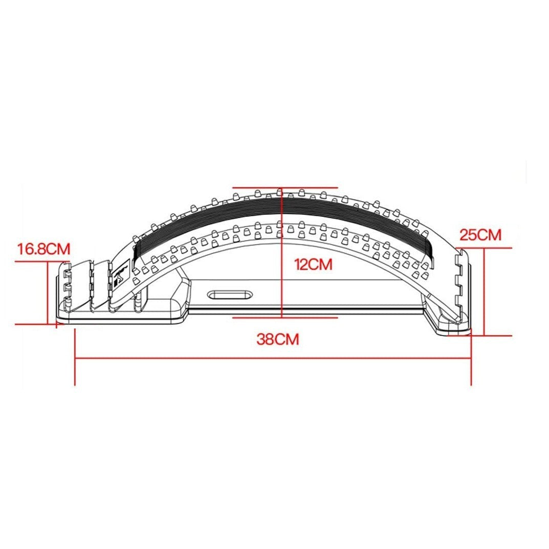 Support de massage dorsal extensible par la taille Support lombaire réglable