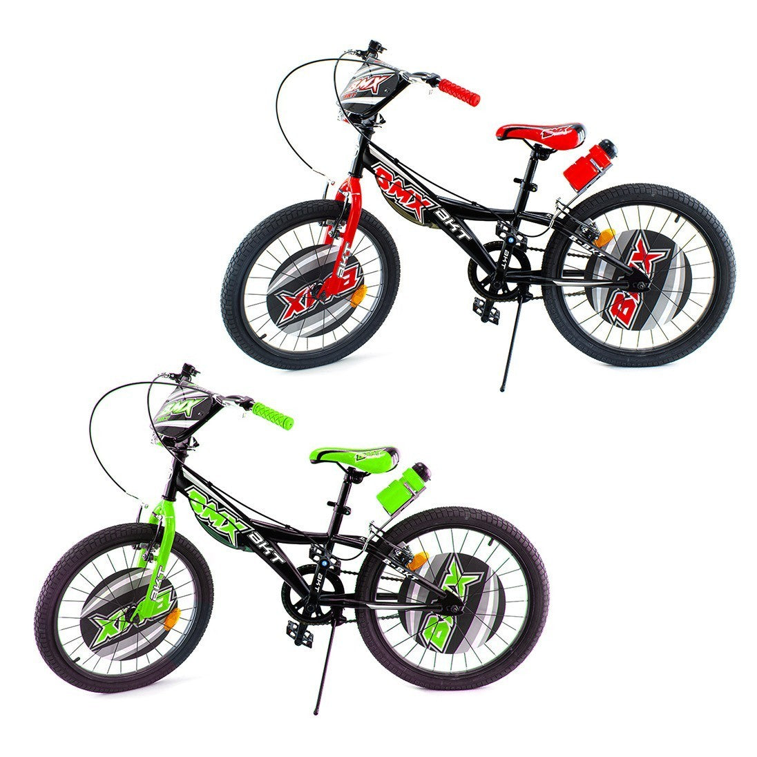 Vélo BMX BKT Diamètre 20" Cadre en acier avec cloche et bouteille d'eau
