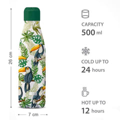 Bouteille thermique TUCÁN 500ml Acier inoxydable double paroi BPA FREE ID0018