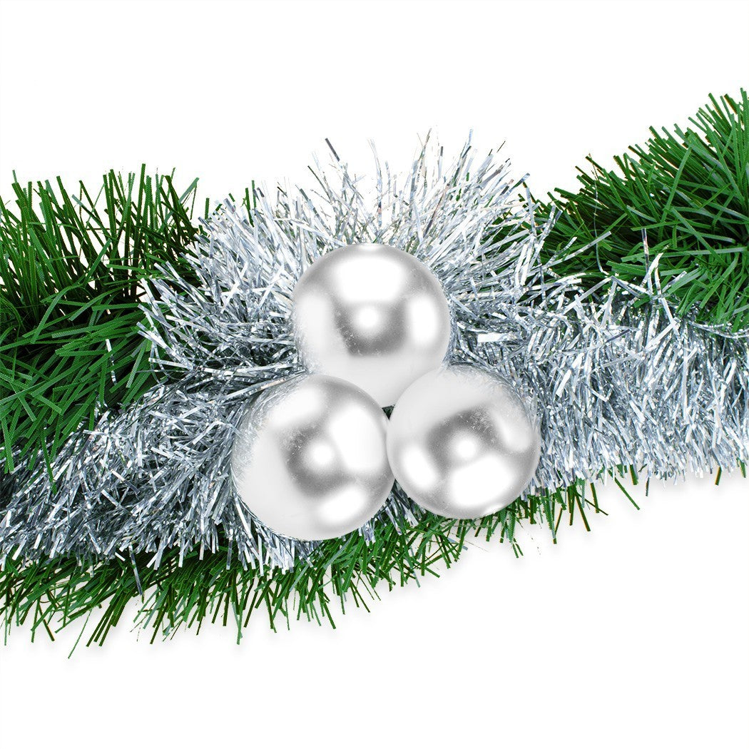 47850 Couronne de Noël branches d'arbre enneigées 290 cm Décorations de Noël