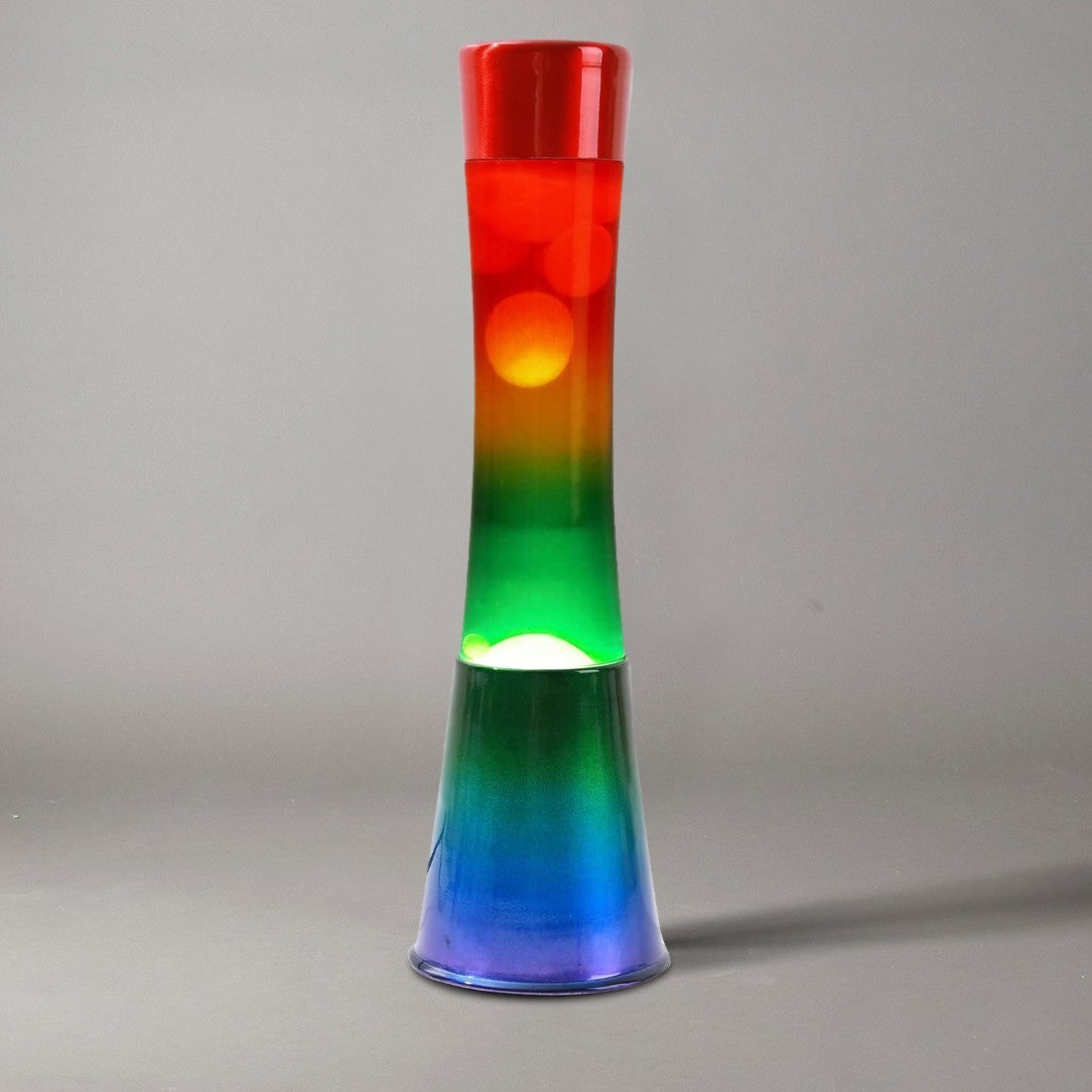 Lampe à lave 40cm XL1782 base Arc-en-ciel et Magma multicolore Modern Design