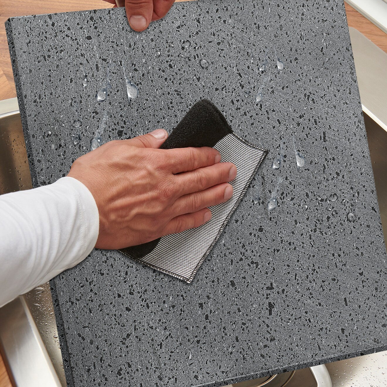 Kit de pizza 35x35cm en pierre de lave 100% naturelle qui cuit en 5 minutes