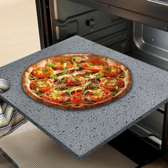 Kit de pizza 34x40cm en pierre de lave 100% naturelle qui cuit en 5 minutes