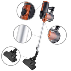 Vacumm Cleaner 2 en 1 aspirateur multicyclone réglable 600W et 3 brosses