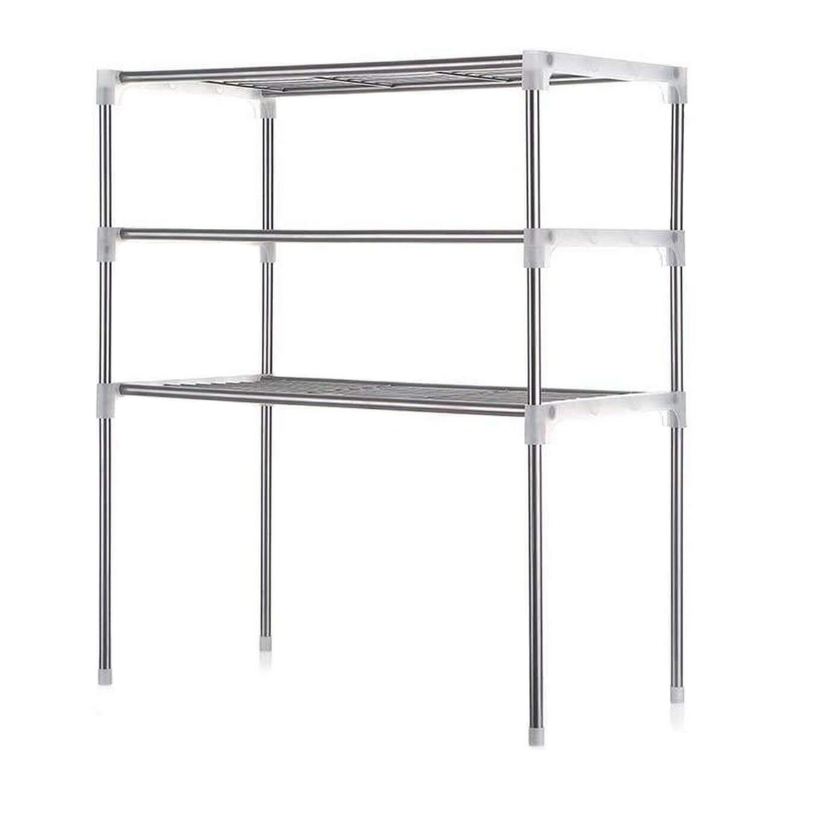 211471 Étagère gain de place pour micro-ondes 3 étagères pour cuisine 60x25x65cm