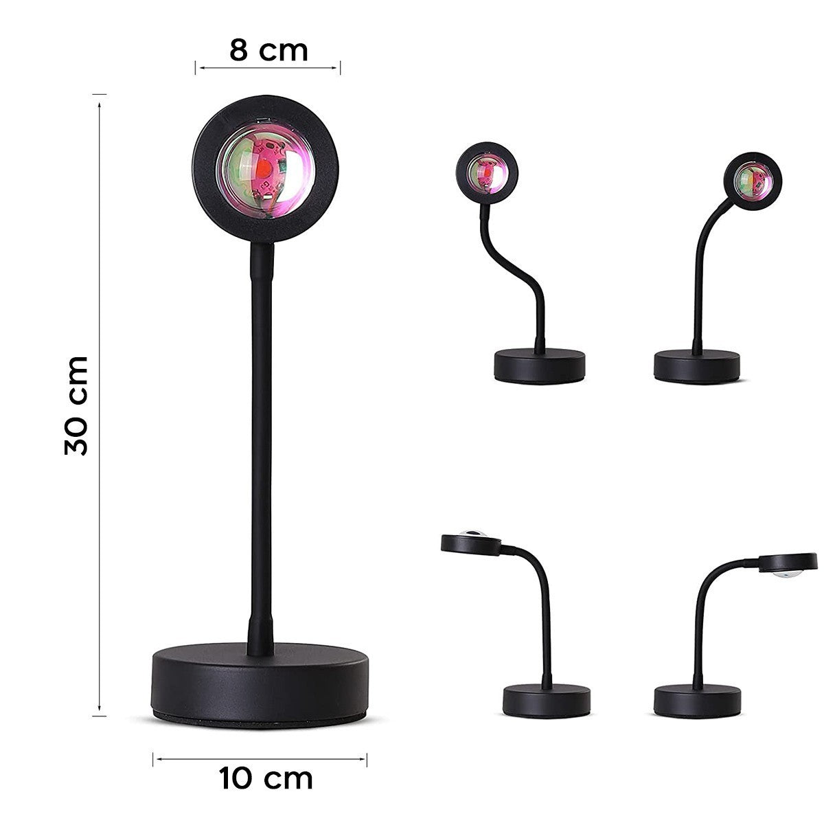 861155 Lampe d'ambiance LED USB rotative ARCOBALENO Project Light Wall