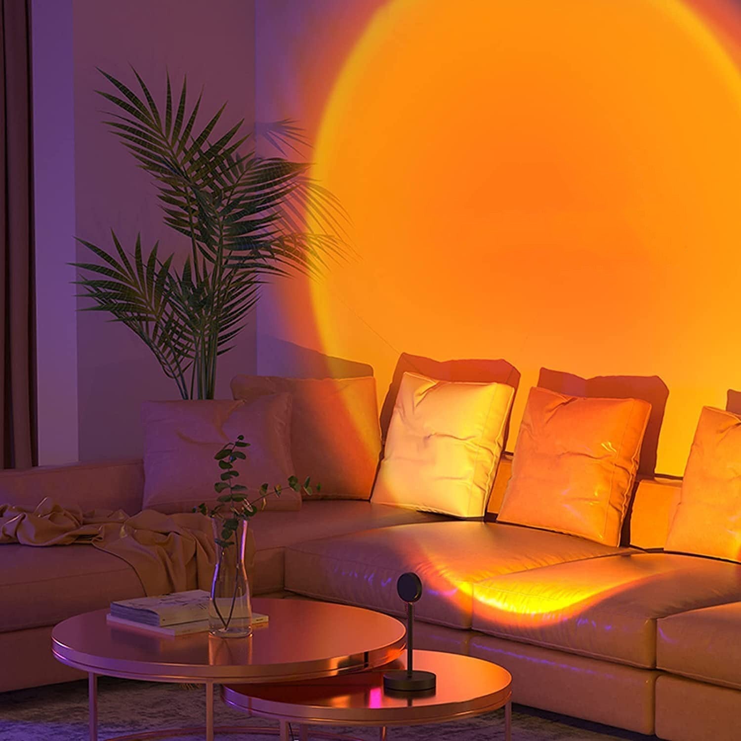 861155 Rotatif USB Atmosphère LED Lampe SUN Effect Projets Applique Murale