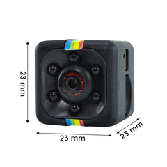 Mini Caméra Vidéo HD Cachée Microphone SQ11 et Caméra de Vision Nocturne 1080P