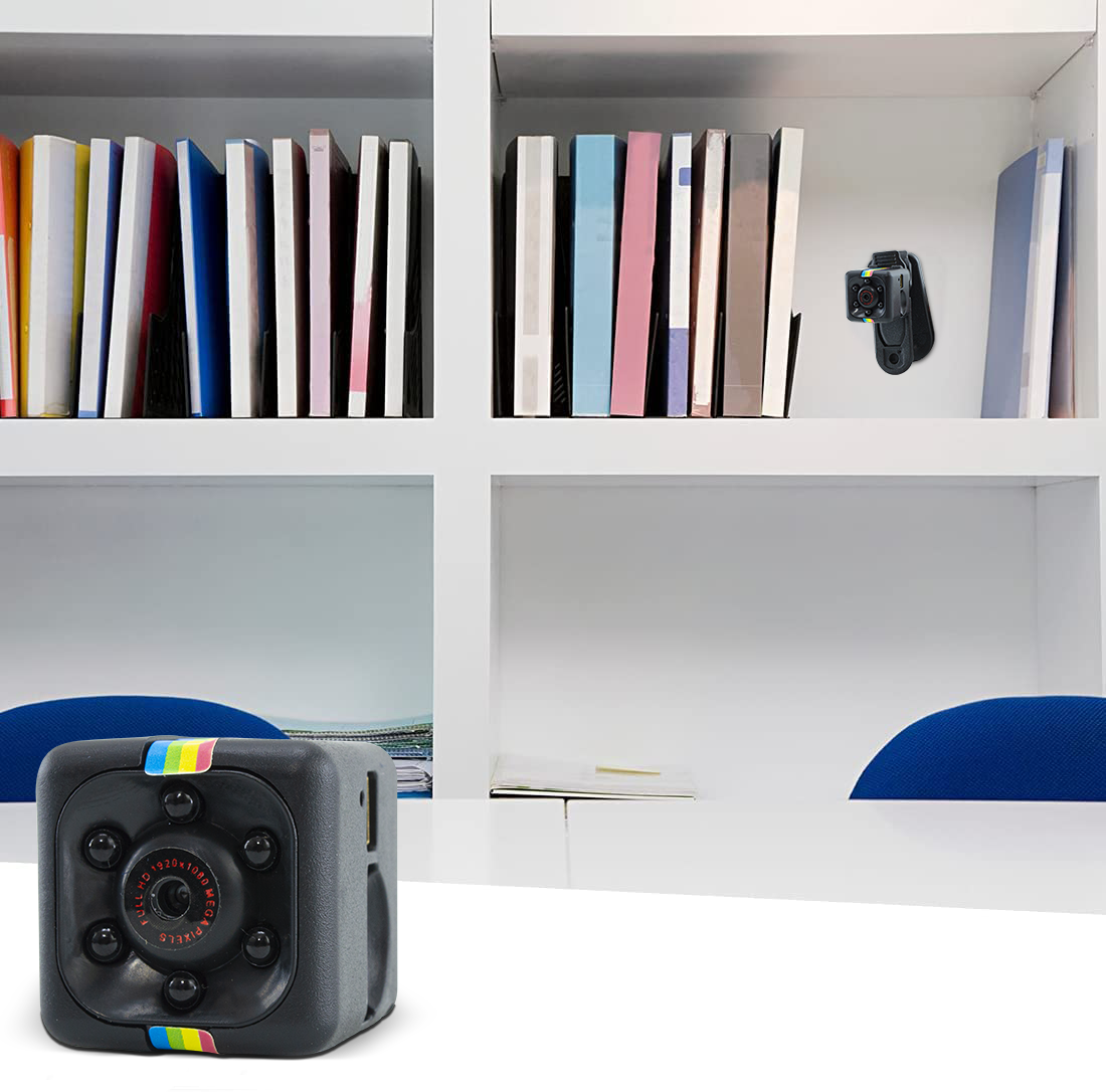 Mini Caméra Vidéo HD Cachée Microphone SQ11 et Caméra de Vision Nocturne 1080P