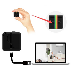 Mini Caméra Vidéo HD Cachée Microphone SQ11 et Caméra de Vision Nocturne 1080P