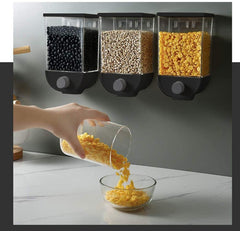 Woocereal Distributeur conteneur 1,5kg pour les céréales fruits secs 210245 Noir