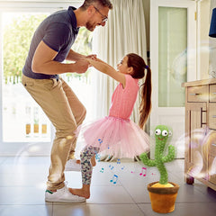Cactus musical qui répète sons et les voix, parle et danse avec chargement USB