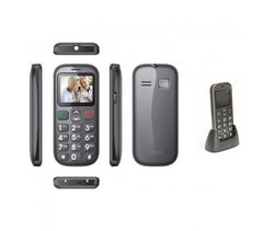 Téléphone portable - GSM pour personnes âgées - Compass E07 dual - bouton SOS