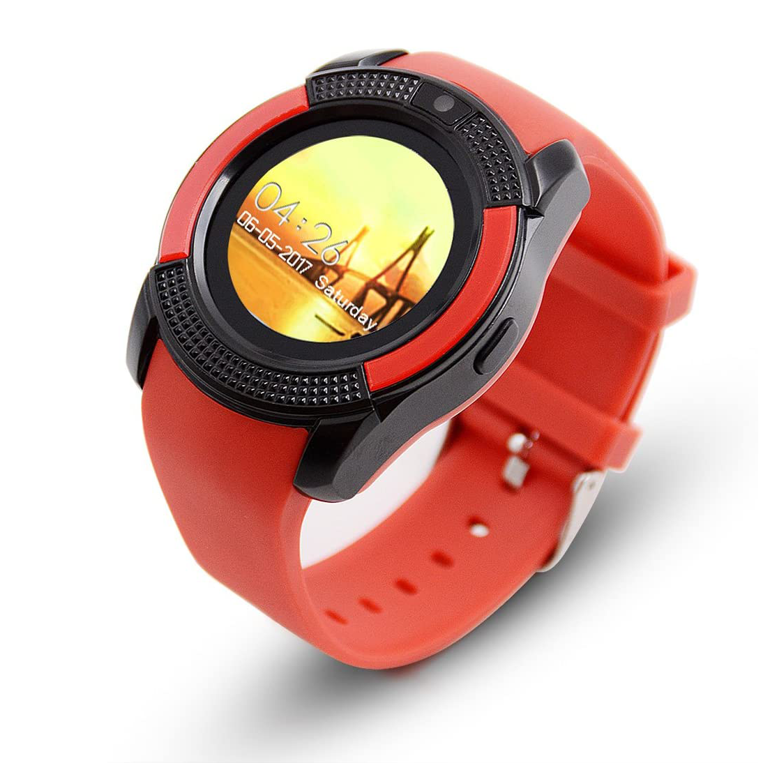 00095 Smartwatch cadran rond 3cm horloge notifications et tracker caméra