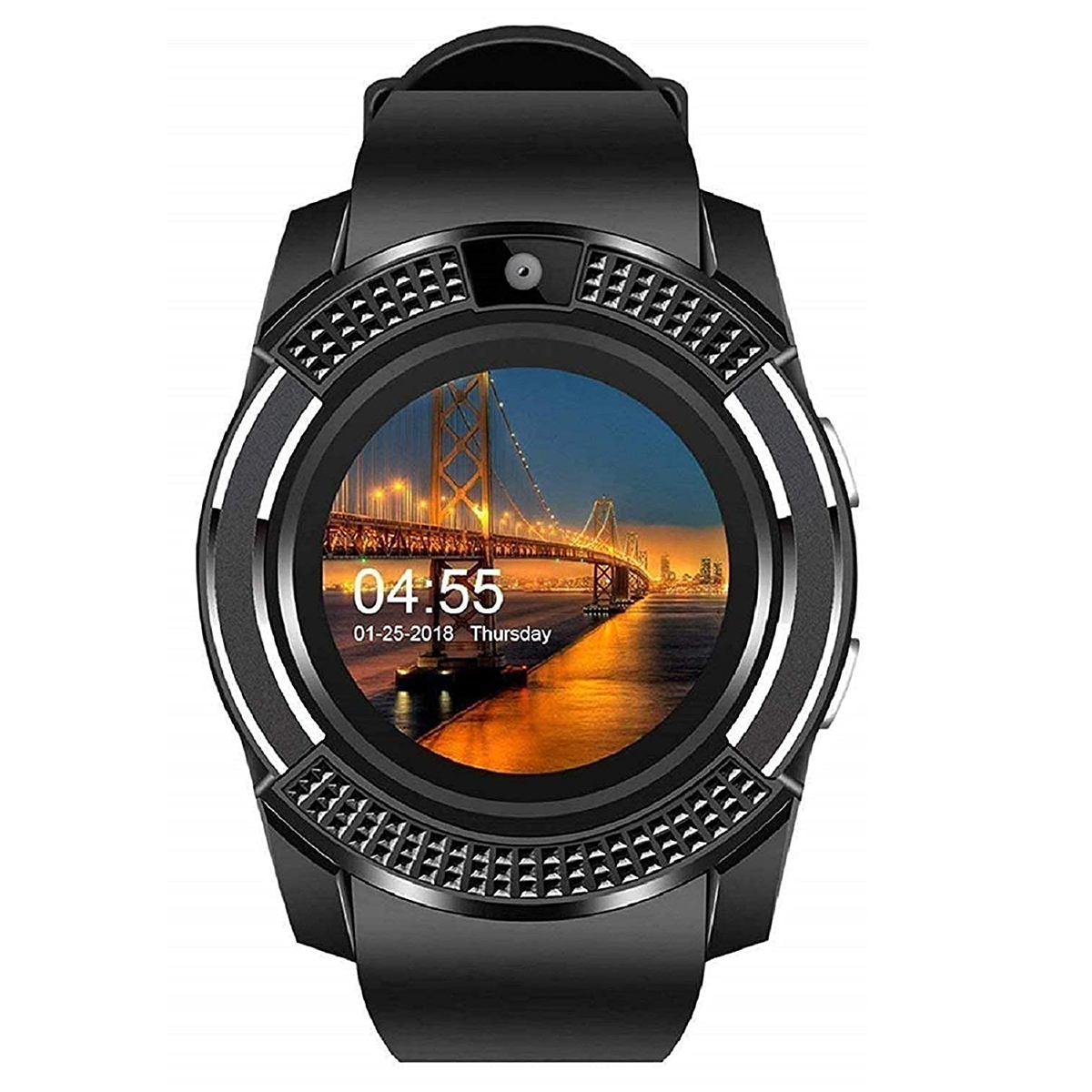 00095 Smartwatch cadran rond 3cm horloge notifications et tracker caméra