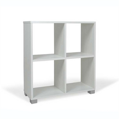Bibliothèque Étagère En Bois 4 Cubes Art.106 Rangement 63X24X68H Cm