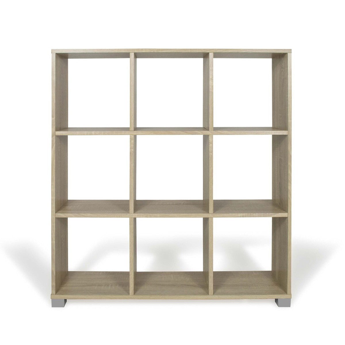 Bibliothèque étagère en bois 9 Cubes Art.109 Stockage 90x24x99,5H Cm