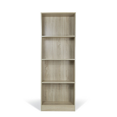 Bibliothèque verticale avec 4 étagères en bois Art.112 60x24x170H