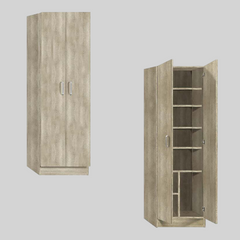 Étagère à chaussures 2 portes 8 compartiments Art.138 Armoire bois 59x36x180H cm