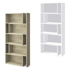 Art.CR16 Bibliothèque extensible 5 à 10 compartiments en bois 181H cm