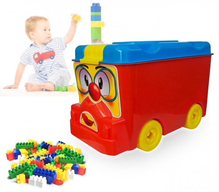 Set de 64 pièces - coffre coloré en forme de camion - Lego 114497