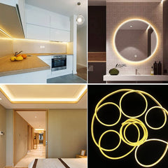 Bande LED néon flexible 5m avec 120 lumières LED pour intérieur et extérieur