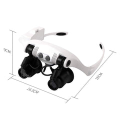 013946 Loupes avec 2 lumières LED pour la réparation de montres