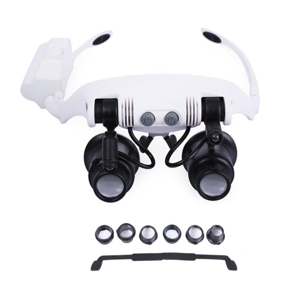 013946 Loupes avec 2 lumières LED pour la réparation de montres