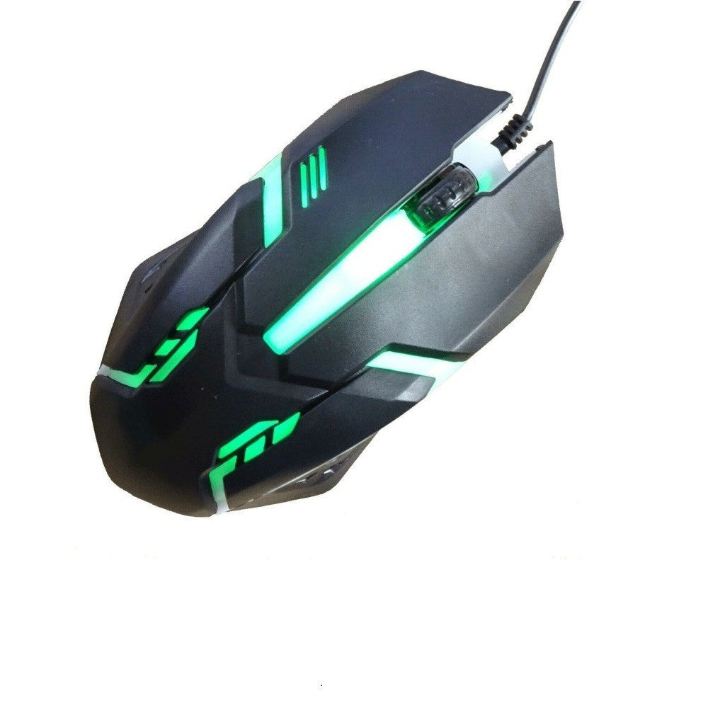 666422 Clavier souris USB RGB Gaming pour ordinateur LED arc-enciel rétroéclairé