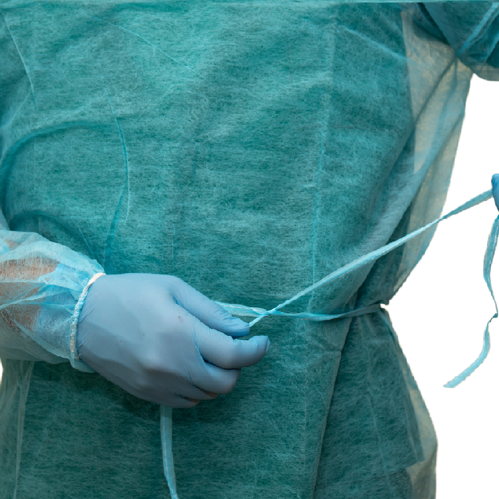 Blouse jetable antibactérienne de classe I médicale ou en visite pour patient