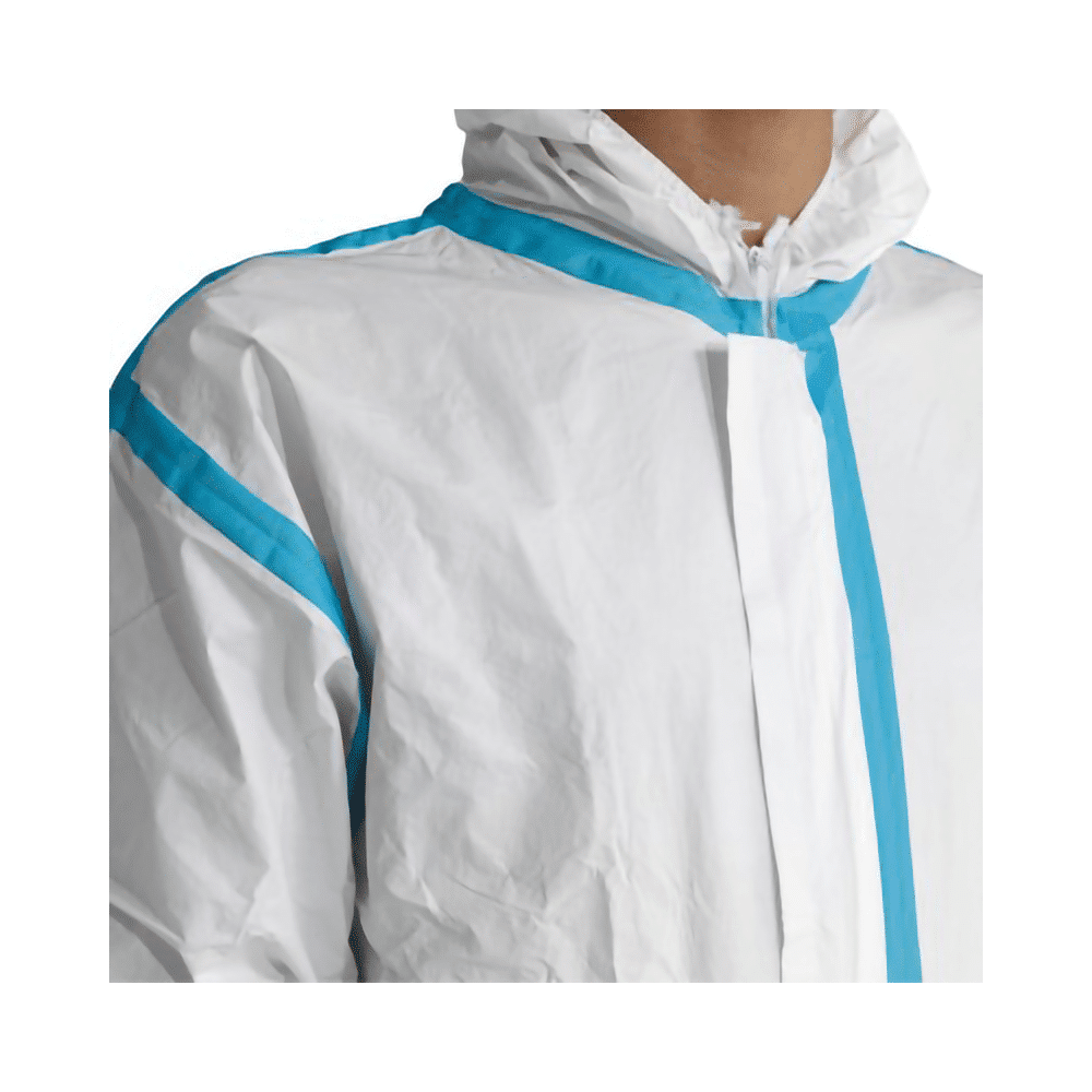 Robe protection médicale antibactérienne étanche non stérile à usage unique