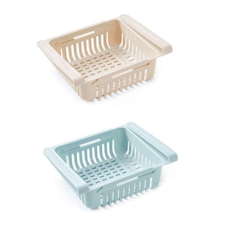 Set de 2 Cajones Frigorífico 187325 Organizador Plástico Expandible