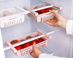 Ensemble 4 tiroirs de réfrigérateur 187325 Organisateur en plastique extensible