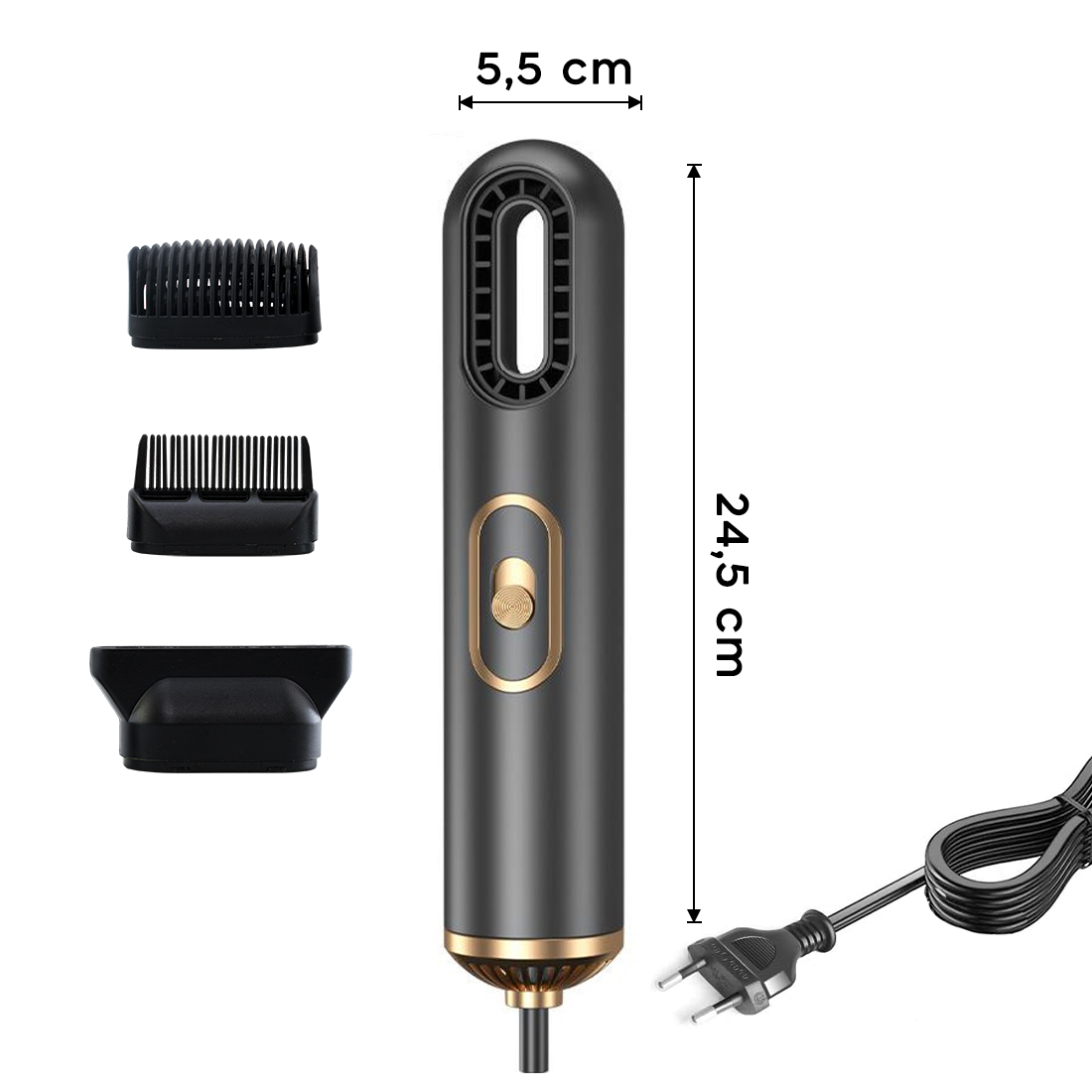 603102 Sèche-cheveux ergonomique compact à ions négatifs au design moderne