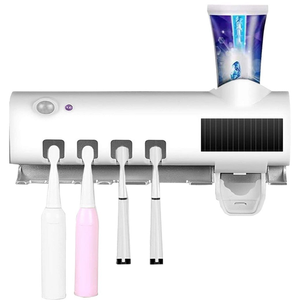 Stérilisateur UV 4 fentes porte-brosse à dents 187752 chargement solaire USB