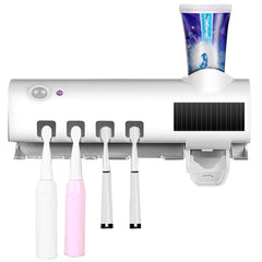 Stérilisateur UV 4 fentes porte-brosse à dents 187752 chargement solaire USB