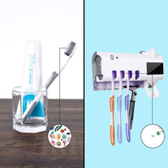 Stérilisateur UV 4 fentes porte-brosse à dents 187752 chargement solaire USB