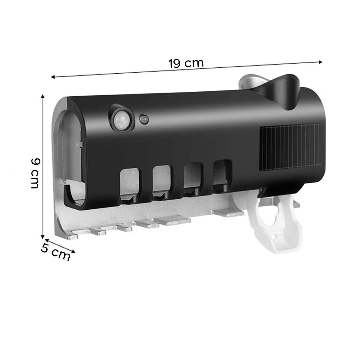 Stérilisateur UV 4 fentes porte-brosse à dents 187752 chargement solaire USB