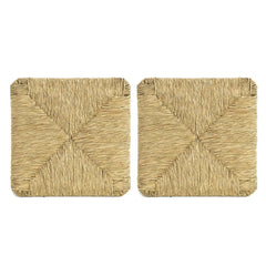Kit 2 pc siège chaise PISA Art.901 structure inférieure paille naturelle 37x37cm