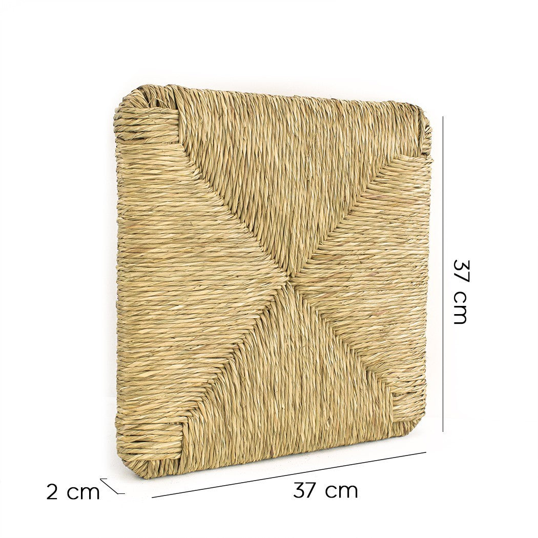 Kit 2 pc siège chaise PISA Art.901 structure inférieure paille naturelle 37x37cm