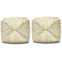 Art.1212 Remplacement siège chaise Paesana 2 pcs en paille naturelle 35x38cm